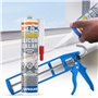Dryzone Mastic Silicone Transparent Résistant aux Moisissures (310 ml) | Cartouche Silicone Sanitaire Premium pour Salle de Bain