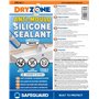 Dryzone Mastic Silicone Transparent Résistant aux Moisissures (310 ml) | Cartouche Silicone Sanitaire Premium pour Salle de Bain