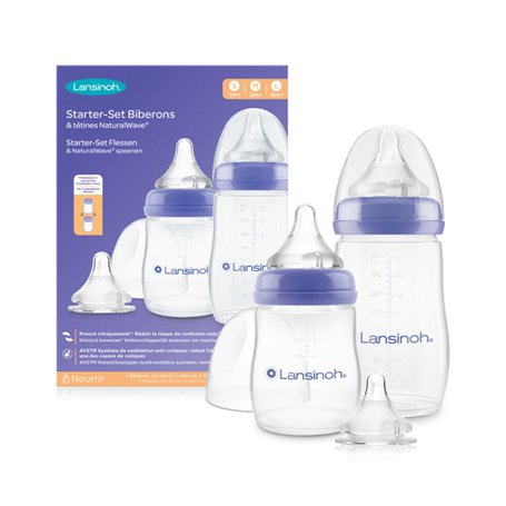 Lansinoh I Starter Set Biberons et Tétines Natural Wave
