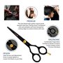 Ciseaux de coupe de cheveux professionnels - Très tranchants - 14 cm - En acier inoxydable forgé avec vis de réglage fine