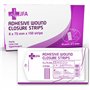 JFA Medica Lot de 150 bandes (50 paquets) adhésives hypoallergéniques et stériles 6 x 75 mm pour sutures et traitement des plaie