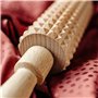 Creative Home Masseur Anti Cellulite en Bois avec Poignées | 28,5 x 4,5 cm | Appareil de Massage Rouleau de Massage Musculaire |