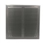 Grille d'aération graphite 350 mm x 350 mm avec moustiquaire de ventilation 35,6 cm