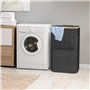 105L Grand Corbeille à Linge avec Poignées en Bambou