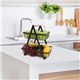 joeji's Kitchen Corbeille à fruits à 2 niveaux - Paniers en fil de fer - Panier de Rangement en Fil métallique Support de Fruits