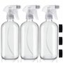 Belle Vous Vaporisateur Vide Réutilisable en Verre Transparent (Lot de 3) - Pulverisateur Vide 250 ML - Bouteille Spray 2 Réglag