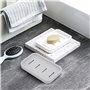 2 pièces Porte Savons Plastique étanche Porte-Savon avec Drain Boîte à Savon Panier à Savon Porte-éponge de Cuisine Boîte à Savo