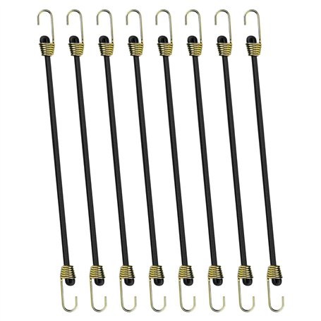 Ensemble de 8 Tendeurs Élastiques de 25 cm avec Crochets