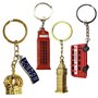 Souvenirs Lot de 6 porte-clés avec symbole de Londres - Porte-clés souvenir de Londres - Bus 3D Big Ben - Cabine téléphonique - 