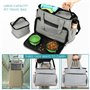 BELLE VOUS Sac de Voyage pour Chien avec Gamelles Pliables - Sac de Transport avec Poches Multifonctions - Rangement Accessoires