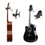 YUNYU Lot de 2 supports muraux pour guitare avec matériel de montage, noir