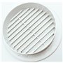 TEKLiNe 2 Grilles Ventilation Aération Plastique 140mm Encastré Rond Protection Insectes Système Air Maison Couleur Blanc, Grill