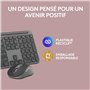 Ensemble clavier et souris sans fil Logitech MK950 Signature Slim, design élégant, saisie et clic discrets, fonctionnement sur t
