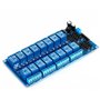 Aihasd 16 canaux 12V Relais Shield Module Carte d'extension avec Optocoupleur pour Arduino Raspberry Pi AVR PIC Arm