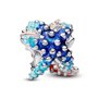 Perle de verre Pandora 793817C01 Bleu Argenté