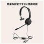 Jabra Evolve 30 II Casque Mono-Filaire certifié Unified Communications avec unité de contrôle d'appel, Microphone antibruit, ind