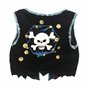 Liontouch - Gilet Pirate - Capitaine Rayure Rouge - 3-8 Ans | Jouet en Mousse pour Petits Garçons avec Motif Crâne - Accessoire 