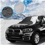 LEWONPO Couverture Pare-Brise Voiture, Bâche Pare Brise Protection Magnétique Couverture Repliable, Universelle Films de Protect