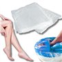 LALILL 50 Pcs. Sacs Jetables pour Pieds - Sacs pour Pédicure Spa Podologie - Baignoire, Bac à Pieds - Bain de Pieds Plastique Bo