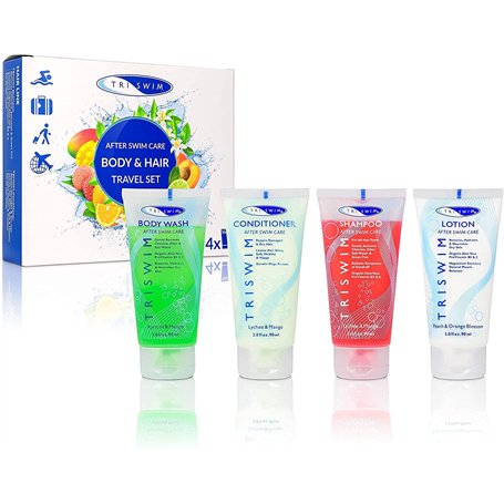 TRISWIM - Ensemble de Voyage Anti-chlore Pour Nageurs