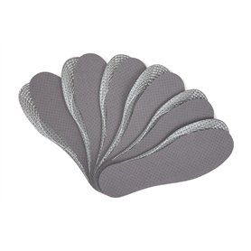 Semelles de chaussures pour hommes et femmes - Grey Fresh Pro Lot de 6 semelles épaisses pour chaussures et bottes de travail Se