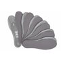 Semelles de chaussures pour hommes et femmes - Grey Fresh Pro Lot de 6 semelles épaisses pour chaussures et bottes de travail Se