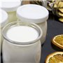 7 pots à yaourt avec couvercle