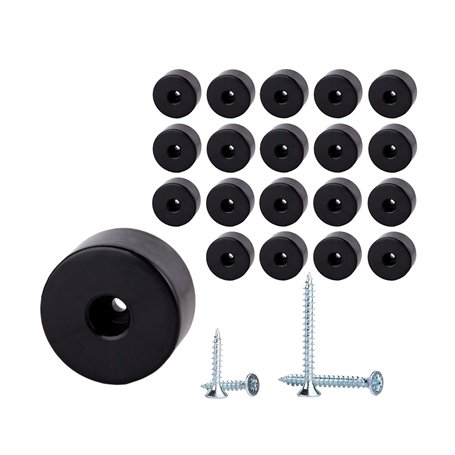 Diforma (Paquet de 20 pièces) Pieds de meubles ronds