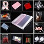 Lot de 100 sachets en cellophane transparent refermables pour bonbons, bijoux, emballage cadeau, 8 x 12 cm