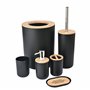 Yorkmills Lot de 6 accessoires de salle de bain en bambou