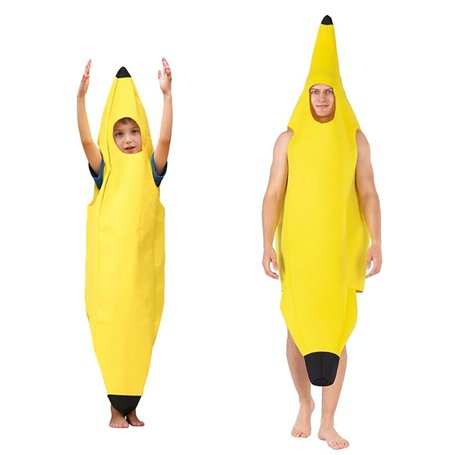 SYTTNUM Costume Banane Pour Adultes Enfants 2 Pièces