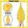 SYTTNUM Costume Banane Pour Adultes Enfants 2 Pièces,Costume De Banane Amusant,Tenue De Fruits Unisexe Amusante Fêtes Et Événeme
