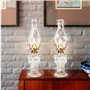 32 cm Verre kérosène Lampe Lampe à Huile Verre Classique rétro décoration de la Maison Lampe de Mariage Vacances décoration Lamp