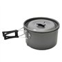 JZK Kit de Cuisine de Camping, 3 pcs Cuisinières de Camping Set Camping en Aluminium Kit de Casseroles Camping (Marmite, Poêle à