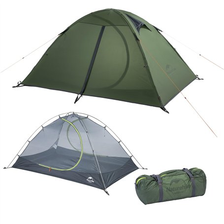 Naturehike Tente ultralégère pour 1 à 2 Personnes Tente dôme compacte 3-4 Saisons Tentes Portables de Camping et de randonnée In