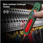 MAXRIENY Stylo Testeur de Tension Rechargeable AC 12-300V Grand Écran Testeur de Fuites Électriques Unipolaire avec Alarme Sonor