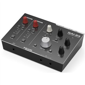 NUX | Interface audio USB NAI-24 pour enregistrement – Interface de streaming USB-C 2i2 avec double compresseur