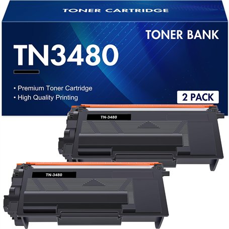 Toner Bank TN3480 Cartouche de Toner Compatible pour Brother TN-3480 TN3480 TN-3430 TN3430 TN 3480 TN 3430 HL-L5100DN MFC-L5750D