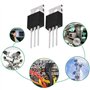 Be In Your Mind Lot de 10 Transistors MOSFET IRF3708 Transistors MOSFET de Puissance à Canal N TO220 30 V 62 A pour Applications