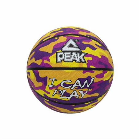 Ballon de basket Peak Peak Camo Ball Jaune Violet (Taille 5)