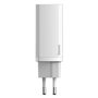 Baseus Travel Charger GaN2 Lite Quick Charger C+U QC 3.0 PD 3.0 65W EU White (CCGAN2L-B02)