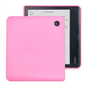 YoungMe Coque pour Kobo Libra Colour 2024 sortie – Coque de protection fine en gel TPU pour liseuse Kobo Libra couleur 7" (rose)