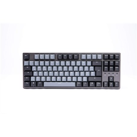 DURGOD Taurus K320 TKL Clavier Mécanique Gaming 88 Touches Double Shot PBT USB Type C ISO UK Gris sidéral Cherry MX Marron