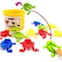 12 Pieces Jouet Assorti de Grenouille de Saut de Jouets Colorés Inspirent à Connaissance des Couleurs d'enfants