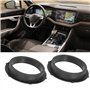 Shanrya Support de de Haut-parleurs de Voiture, Anneaux adaptateurs de Haut-Parleur 2 pièces/Ensemble Anti-Rayures décoratifs po
