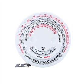 Mètre ruban IMC avec calculatrice de l'IMC pour indice de masse corporelle