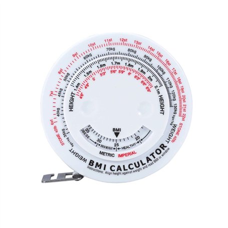 Mètre ruban IMC avec calculatrice de l'IMC pour indice de masse corporelle