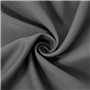 HOMEROKK Lot de 2 Rideaux Occultants 100% Polyester (Anthracite, 140 X 240 cm)