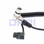 Drri connecteur D-Tap mâle vers XLR 4 broches femelle à angle droit câble spiralé pour ARRI Alexa Camera moniteur