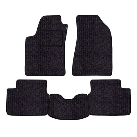 Set de Tapis réalisé pour Peugeot 207 CC Cabrio année de 2007 à 2016 en Moquette de Fibre de Fond